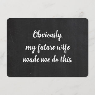 Proposition Groomsman Carte Funny