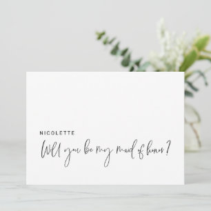 Proposition moderne Serez-vous ma carte d'honneur