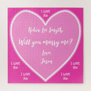 Proposition rose personnalisée Jigsaw Puzzle
