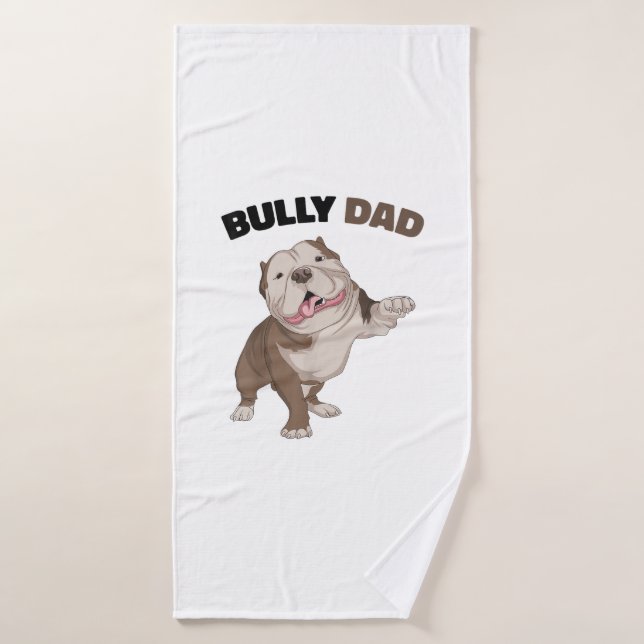 Propriétaire de Chien de père Amusant de père père (Serviette de bain)