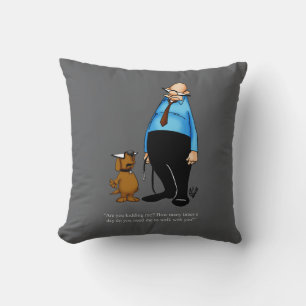 Propriétaires de chiens Cadeau Coussin humoristiqu