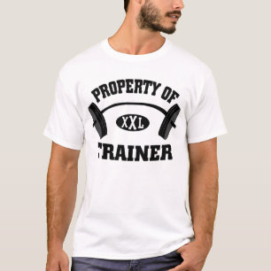 Propriété de T-shirt d'entraîneur de poids de X