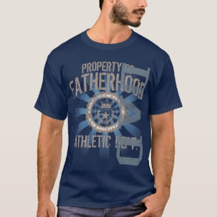 Propriété de T-shirt foncé sportif de paternité