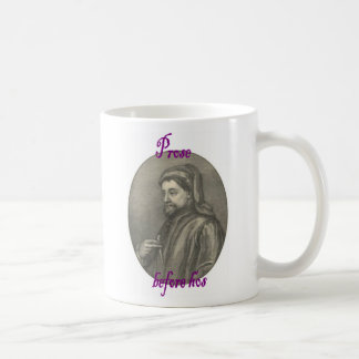 Prosa vor den hos, die Chaucer kennzeichnen Kaffeetasse