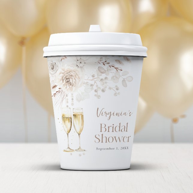 Prosecco Bridal Pappbecher (Prosecco Bridal Paper Cups
)