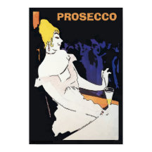 Prosecco Lady in Salon Poster