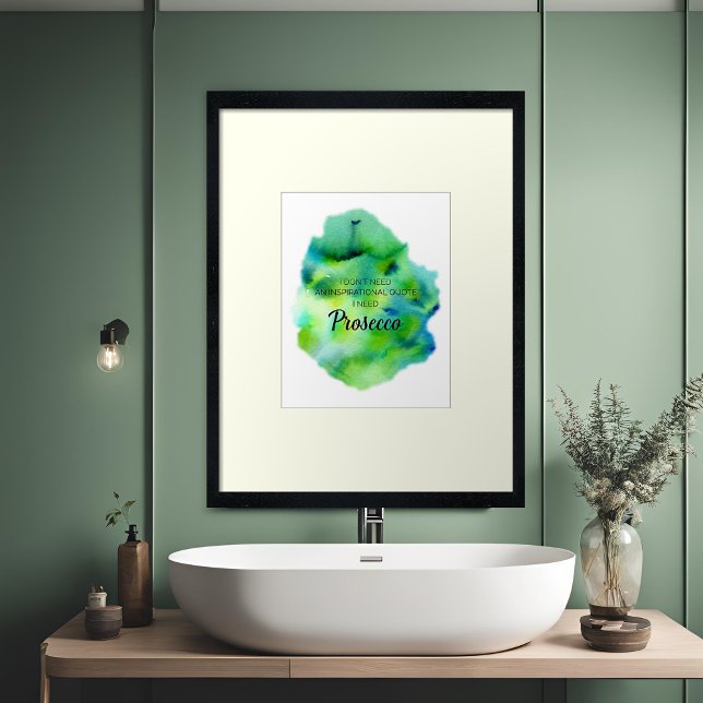 Prosecco Lover Inspiration Life Zitat Farbe Poster (Von Creator hochgeladen)