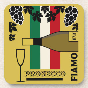 Prosecco Sekt Getränkeuntersetzer