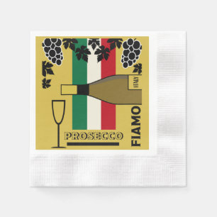 Prosecco-Sektschnabelknacken Serviette