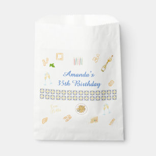 Prosecco- und Pasta-Geburtstag Geschenktütchen