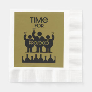 Prosecco Weintrinker Serviette
