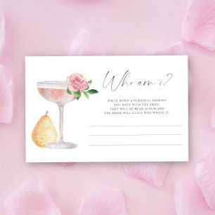 Prosecco - Wer bin ich Brautparty-Spiel Briefpapier