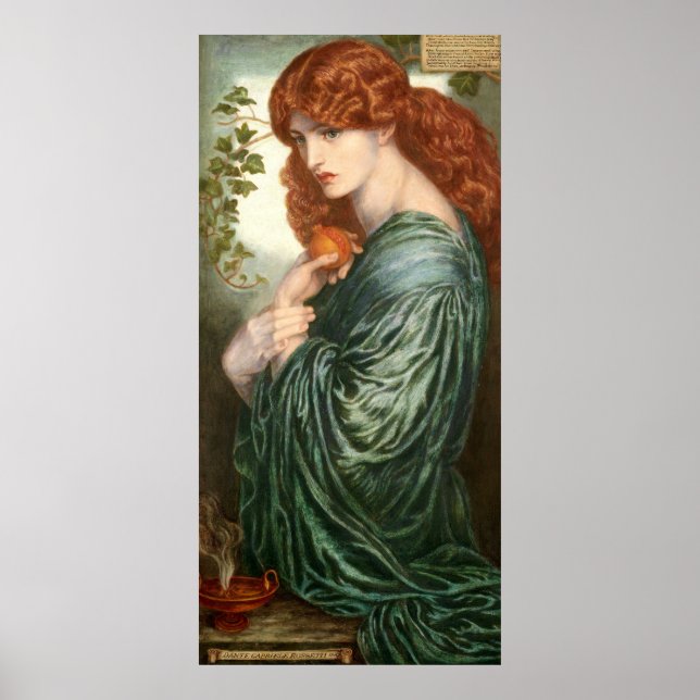 Proserpine by Rossetti Poster (Vorne)