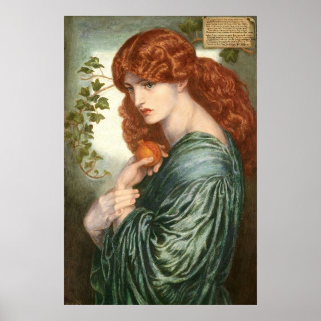 Proserpine by Rossetti Poster (Vorne)