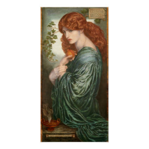 Proserpine Dante Gabriel Rossetti Glossy Poster