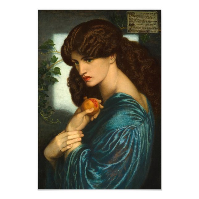 Proserpine von Dante Gabriel Rossetti Fotodruck (Vorne)