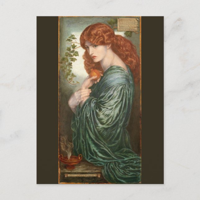 Proserpine von Dante Gabriel Rossetti Postkarte (Vorderseite)