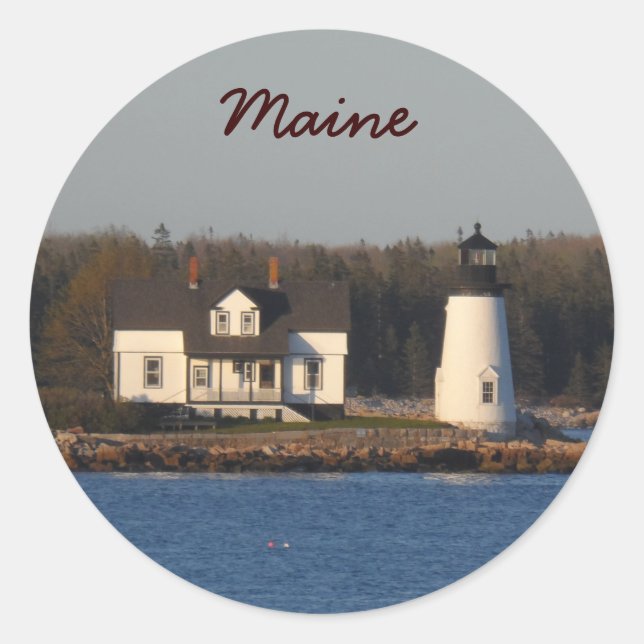 Prospect Harbor Lighthouse - Maine Runder Aufkleber (Vorderseite)