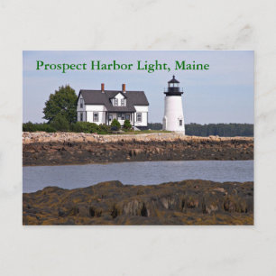 Prospect Harbour Light, carte postale Maine
