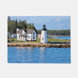 Prospect Harbour Lighthouse, Maine Door Mat Fußmatte