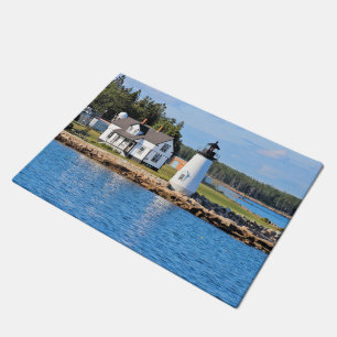 Prospect Harbour Lighthouse, Maine Door Mat Fußmatte