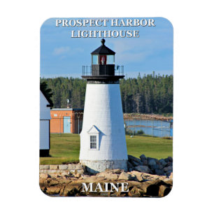 Prospect Harbour Lighthouse, Maine Foto Magnet