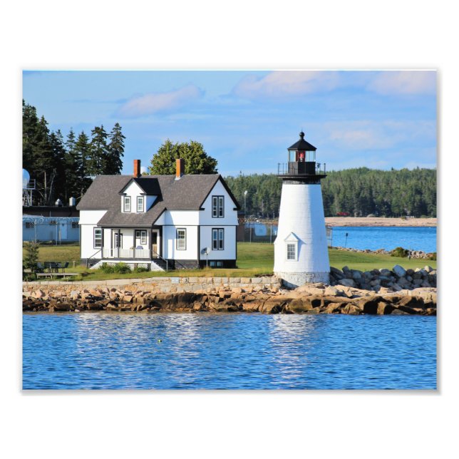 Prospect Harbour Lighthouse, Maine Fotodruck (Vorne)