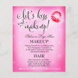Prospectus 11,4 Cm X 14,2 Cm 311 Artiste du maquillage Lets Kiss and Maquillage