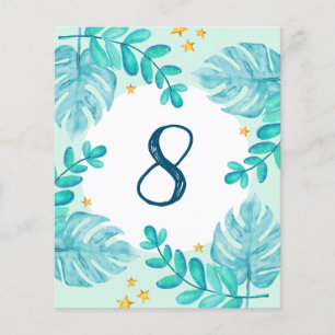 Prospectus 11,4 Cm X 14,2 Cm 8e anniversaire de Greenery Jungle Blue Boy invita