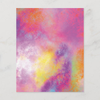 Prospectus 11,4 Cm X 14,2 Cm Abstrait