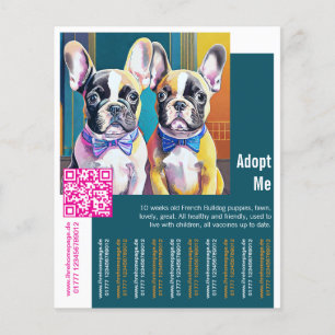 Prospectus 11,4 Cm X 14,2 Cm Adoptez-moi – Affiche de réhoming de chien