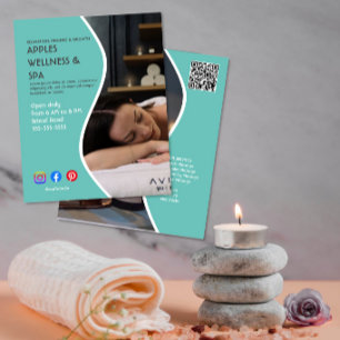Prospectus 11,4 Cm X 14,2 Cm affiche de spa de santé flyer centre de bien-être 