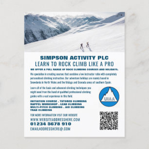 Prospectus 11,4 Cm X 14,2 Cm Alpinistes, Randonnée et Escalade