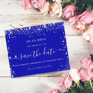Prospectus 11,4 Cm X 14,2 Cm Anniversaire royal bleu argent budget enregistrer 