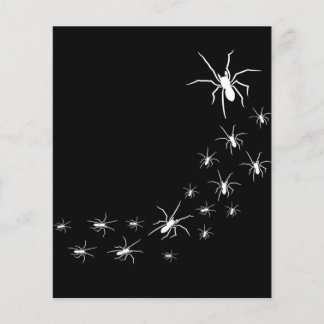 Prospectus 11,4 Cm X 14,2 Cm Araignée d'Halloween | Idée cadeau de Spider Lover