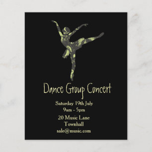 Prospectus 11,4 Cm X 14,2 Cm Ballet or modern dance performance flyer