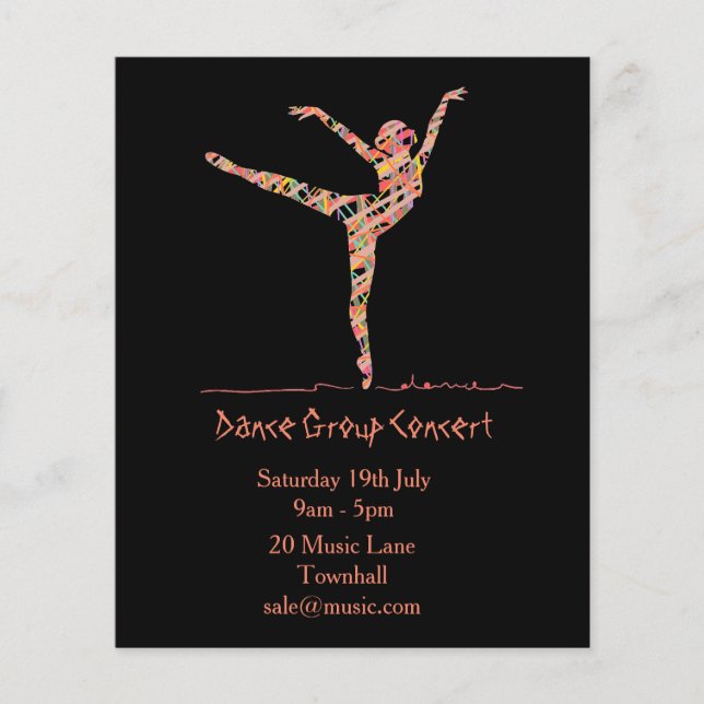 Prospectus 11,4 Cm X 14,2 Cm ballet ou danse moderne (Devant)