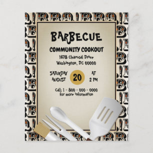Prospectus 11,4 Cm X 14,2 Cm Barbecue Grillades Cuisine