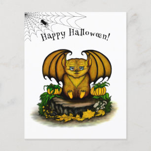 Prospectus 11,4 Cm X 14,2 Cm Bat d'Halloween mignonne