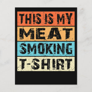 Prospectus 11,4 Cm X 14,2 Cm BBQ   BBQ Fumeur Ceci Est Mon Cadeau Fumeur De Via