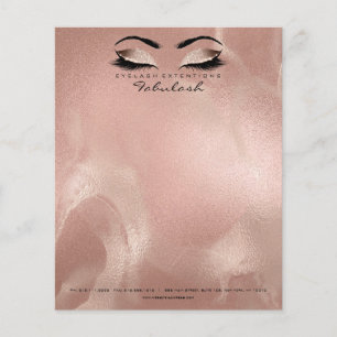 Prospectus 11,4 Cm X 14,2 Cm Beauté Studio Cils Maquilleur Artiste Soie