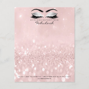 Prospectus 11,4 Cm X 14,2 Cm Beauty Studio Lashes Maquillage Stylist Grayl Rose
