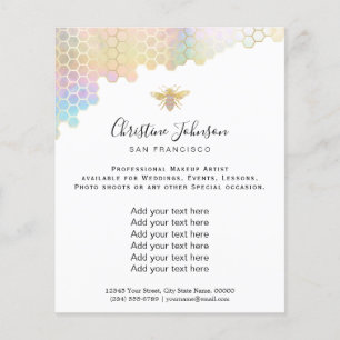 Prospectus 11,4 Cm X 14,2 Cm bijoux bee pastel honeycomb