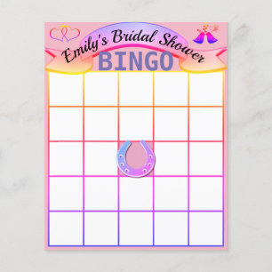 Prospectus 11,4 Cm X 14,2 Cm Bingo personnalisé pour enterrement de vie de jeun