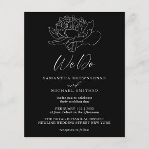 Prospectus 11,4 Cm X 14,2 Cm Black Clean Budget Dandelion Botanical We Do