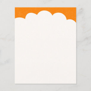 Prospectus 11,4 Cm X 14,2 Cm Bouts Cloud - Orange