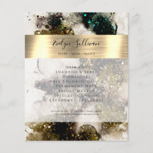 Prospectus 11,4 Cm X 14,2 Cm Brochure couleur vert émeraude d'olive