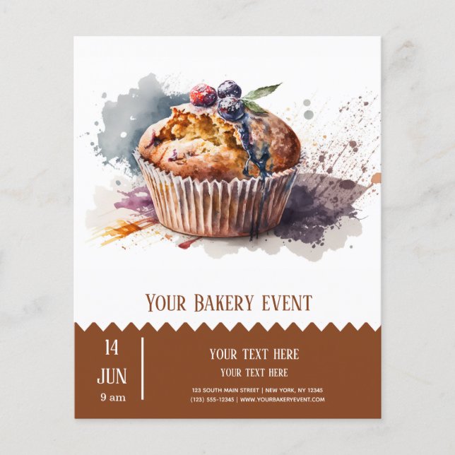 Prospectus 11,4 Cm X 14,2 Cm Brochure de boulangerie (Devant)