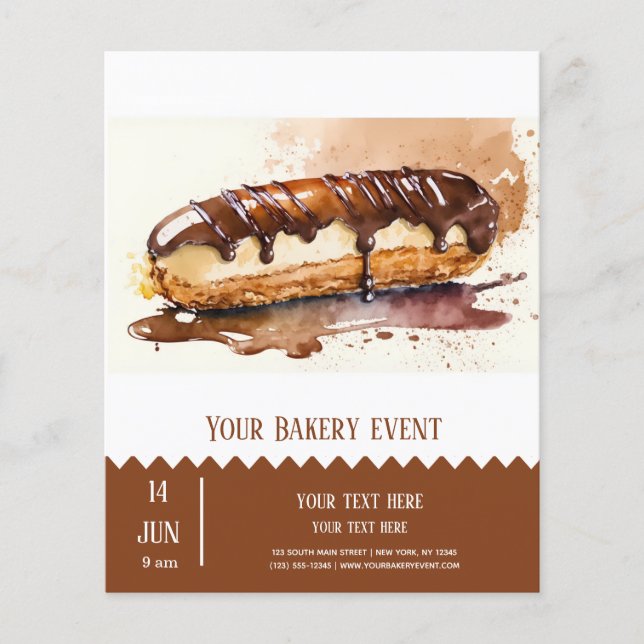 Prospectus 11,4 Cm X 14,2 Cm Brochure de boulangerie (Devant)