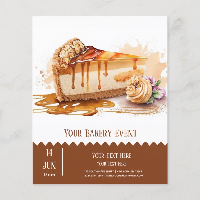 Prospectus 11,4 Cm X 14,2 Cm Brochure de boulangerie (Devant)